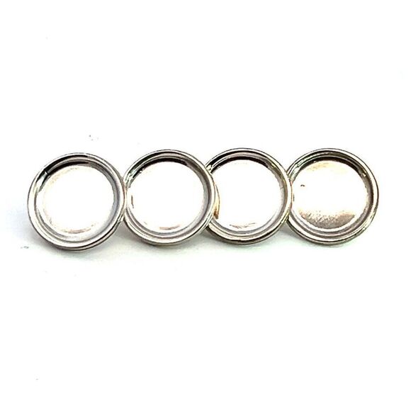 Tiffany & Co Estate Antique Buttons 1.625" Sterling Silver TIF667 - Picture 1 of 7